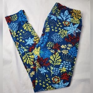 LULAROE Leggings One Size Floral